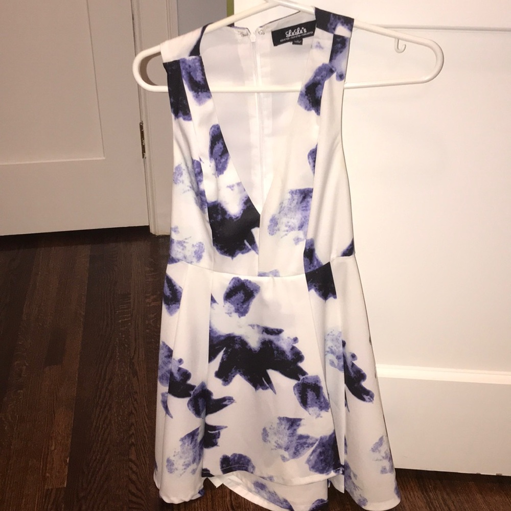 v neck skater dress